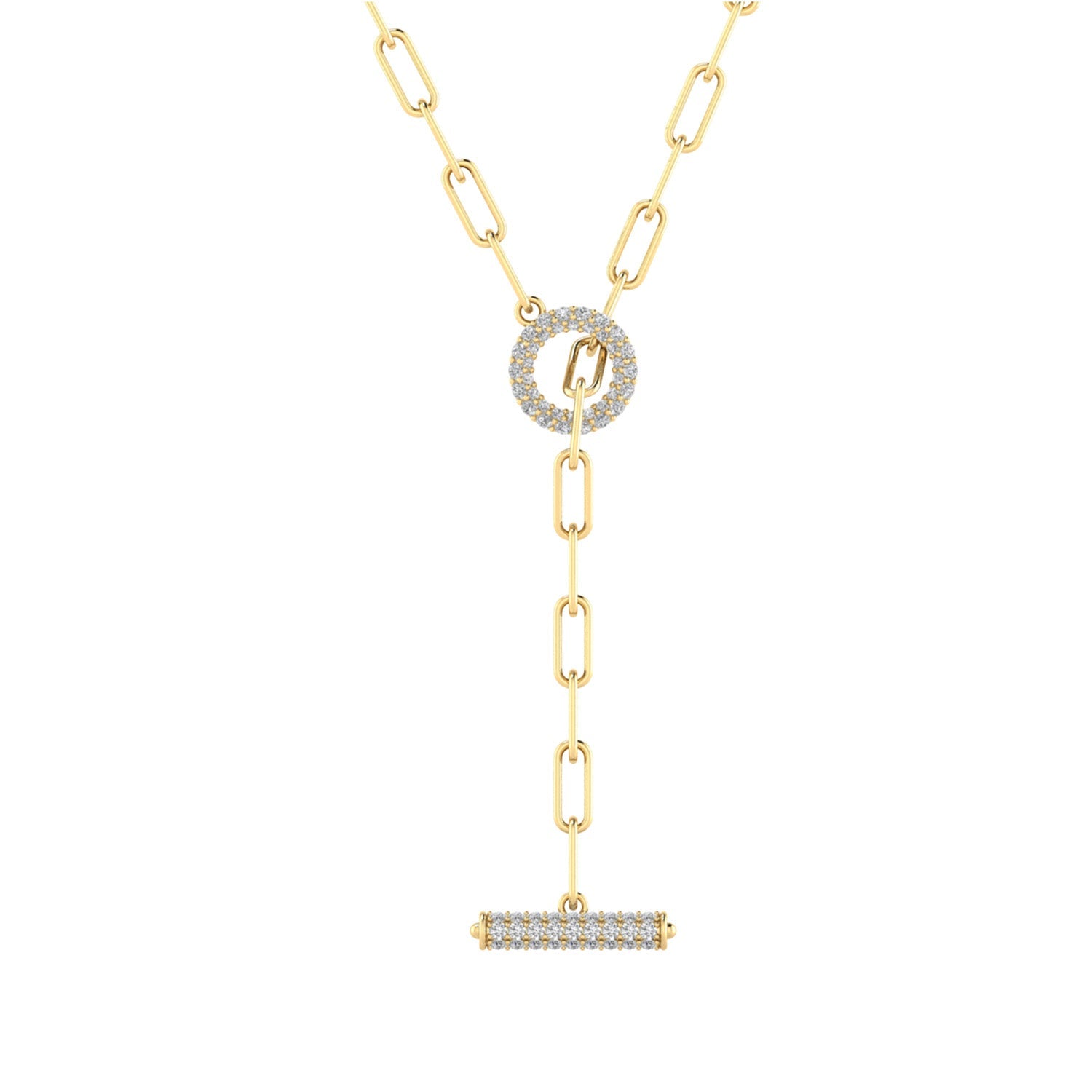 22ct Gold Vermeil 0.90ct Lab Grown Diamond Necklace 45cm