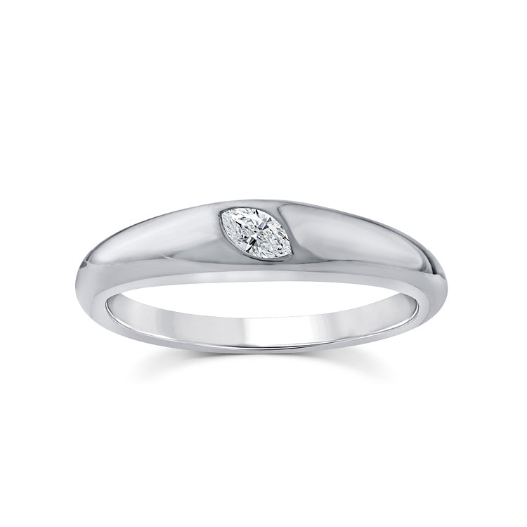 0.10ct Lab Grown Diamond Ring in 9ct White Gold