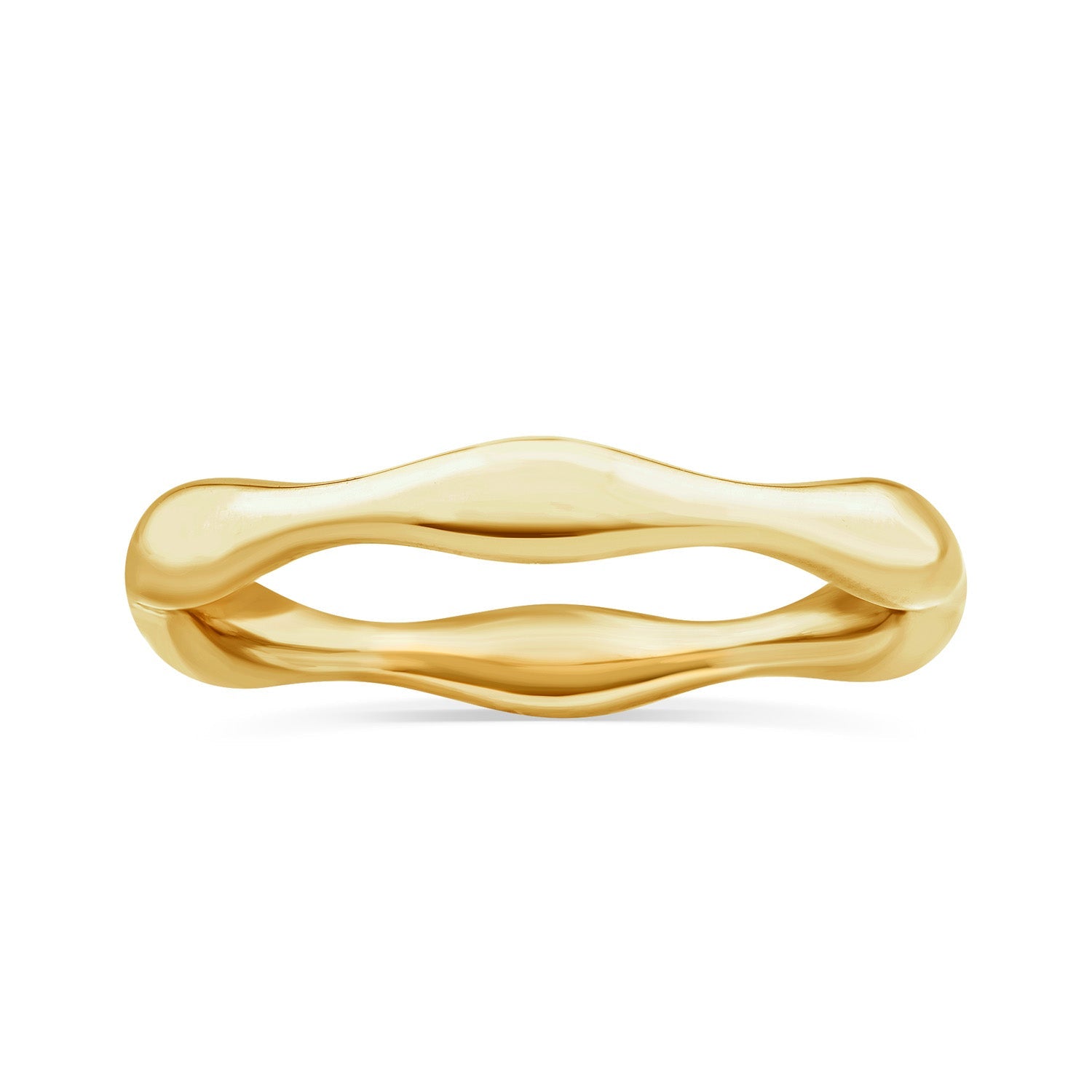 22ct Gold Vermeil Bamboo Ring
