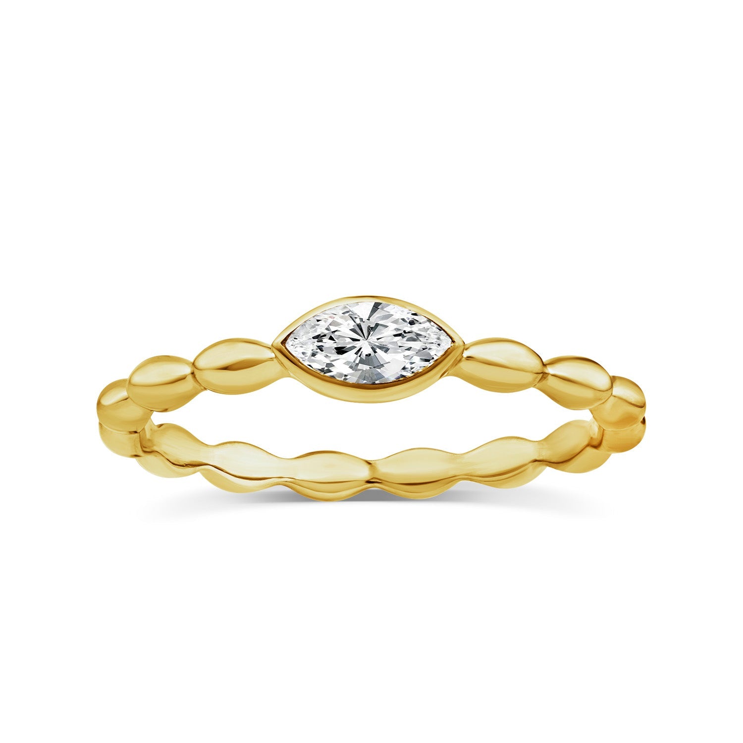 22ct Gold Vermeil 0.20ct Lab Grown Diamond Ring