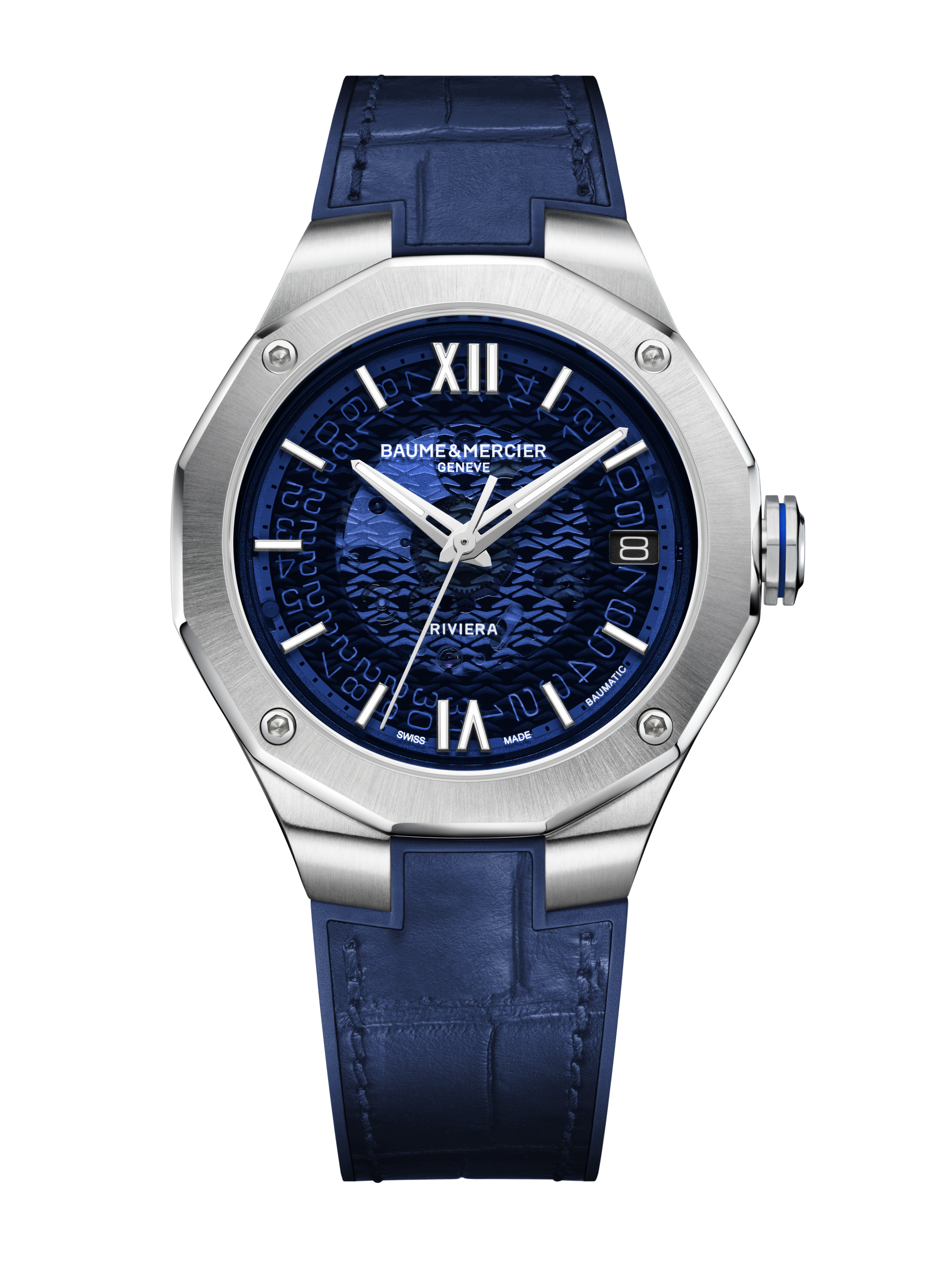 Baume & Mercier Riviera Automatic Watch Date Display - 39mm