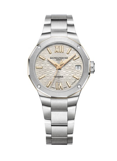 Baume & Mercier Riviera Automatic Watch Date Display - 33mm