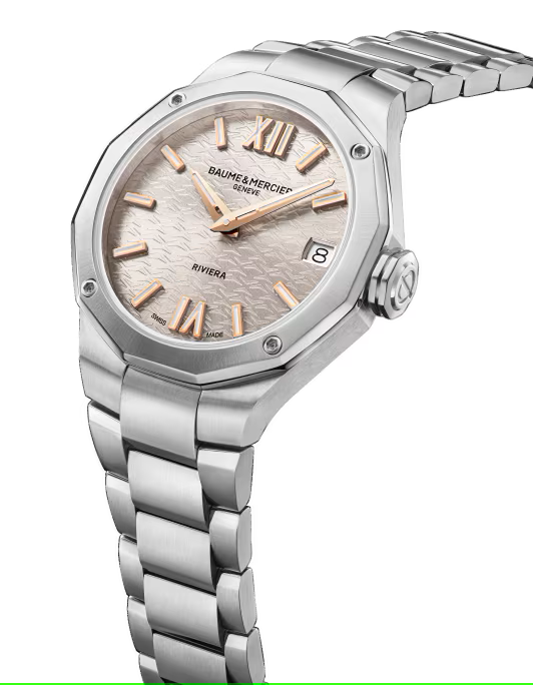 Baume & Mercier Riviera 10810 Quartz, Date Display Women's Watch 33mm