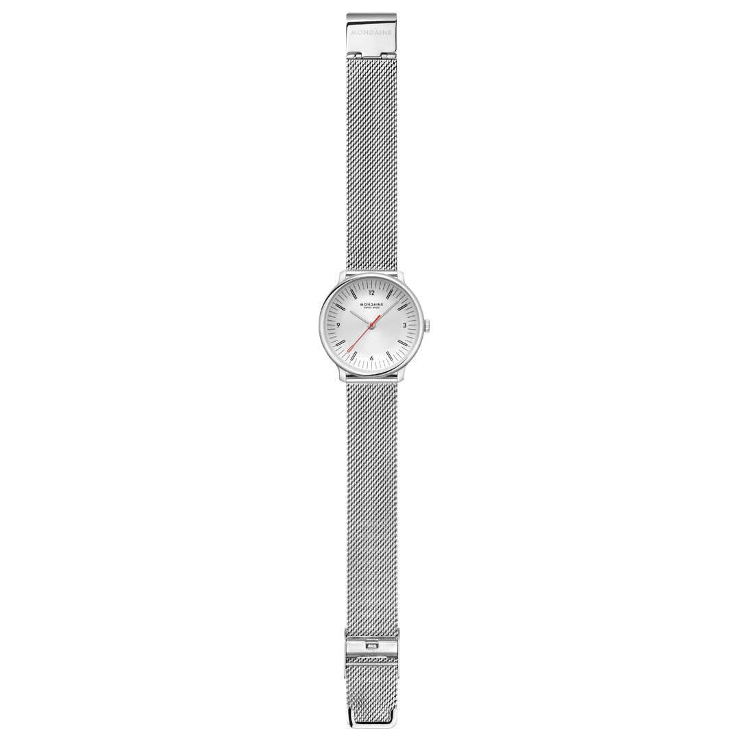 Mondaine Doppio Stainless Steel 33mm Watch MLE.33110.SM
