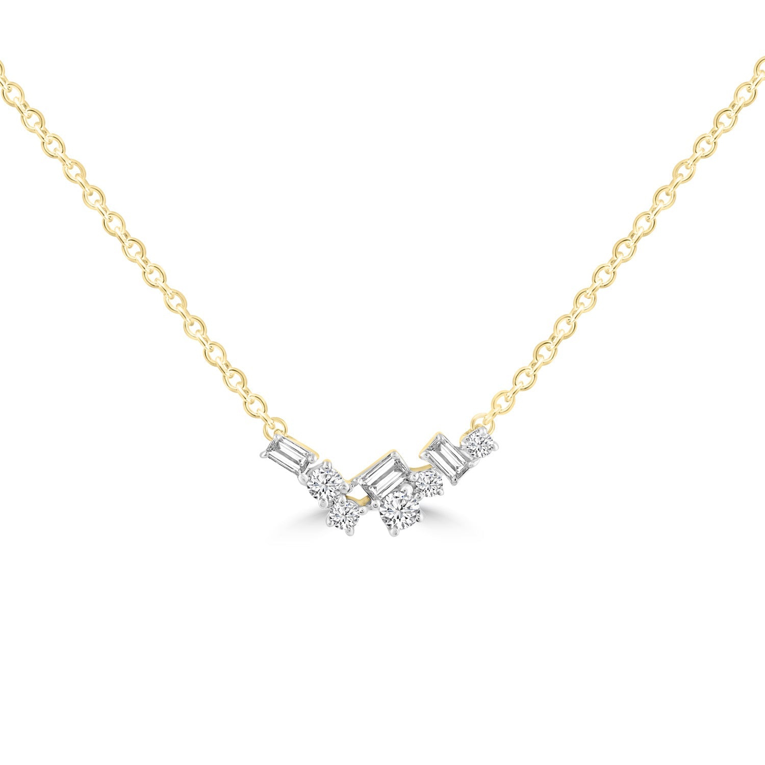 Necklace with 0.15ct Diamonds in 9ct Yellow Gold
