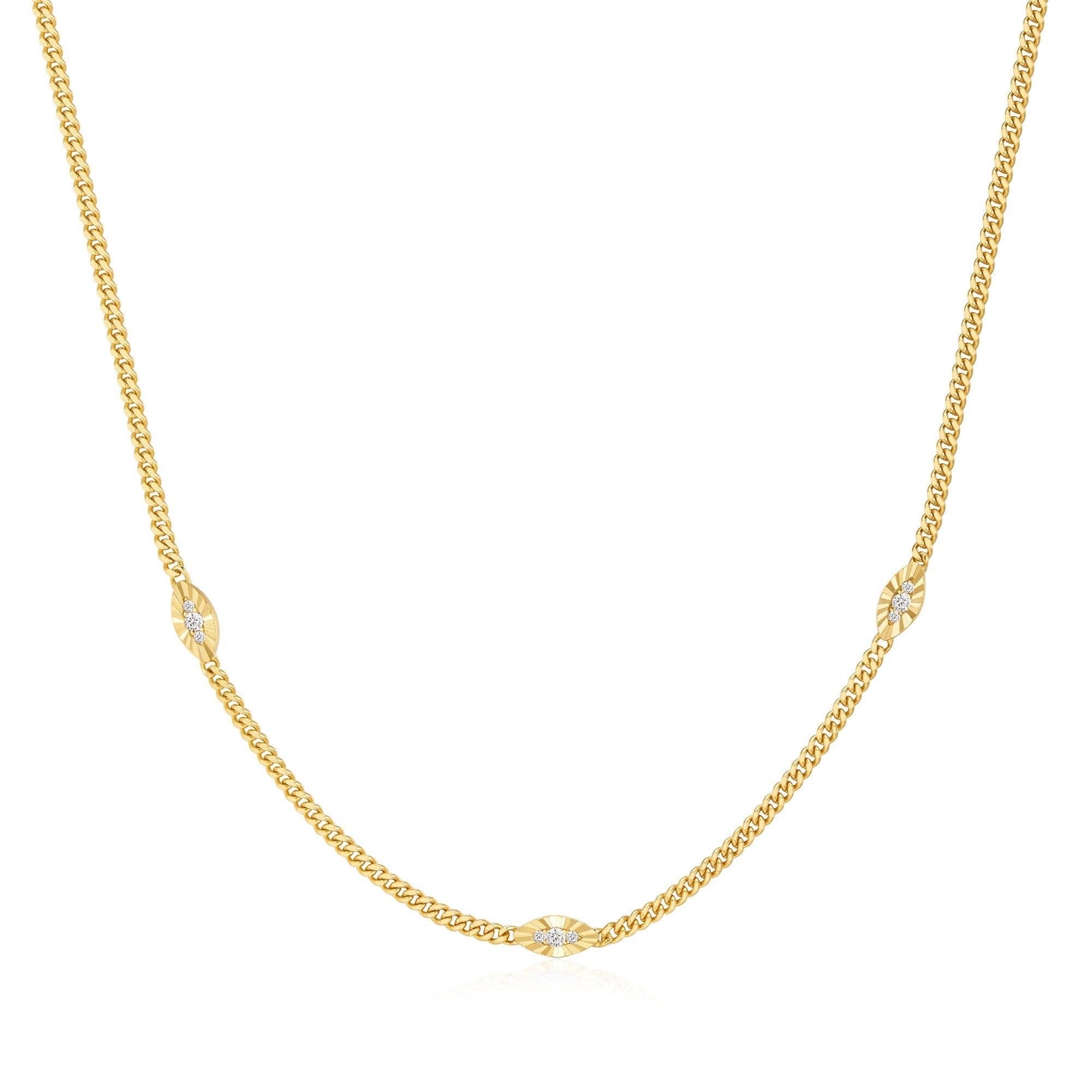 Ania Haie Gold Evil Eye Station Necklace
