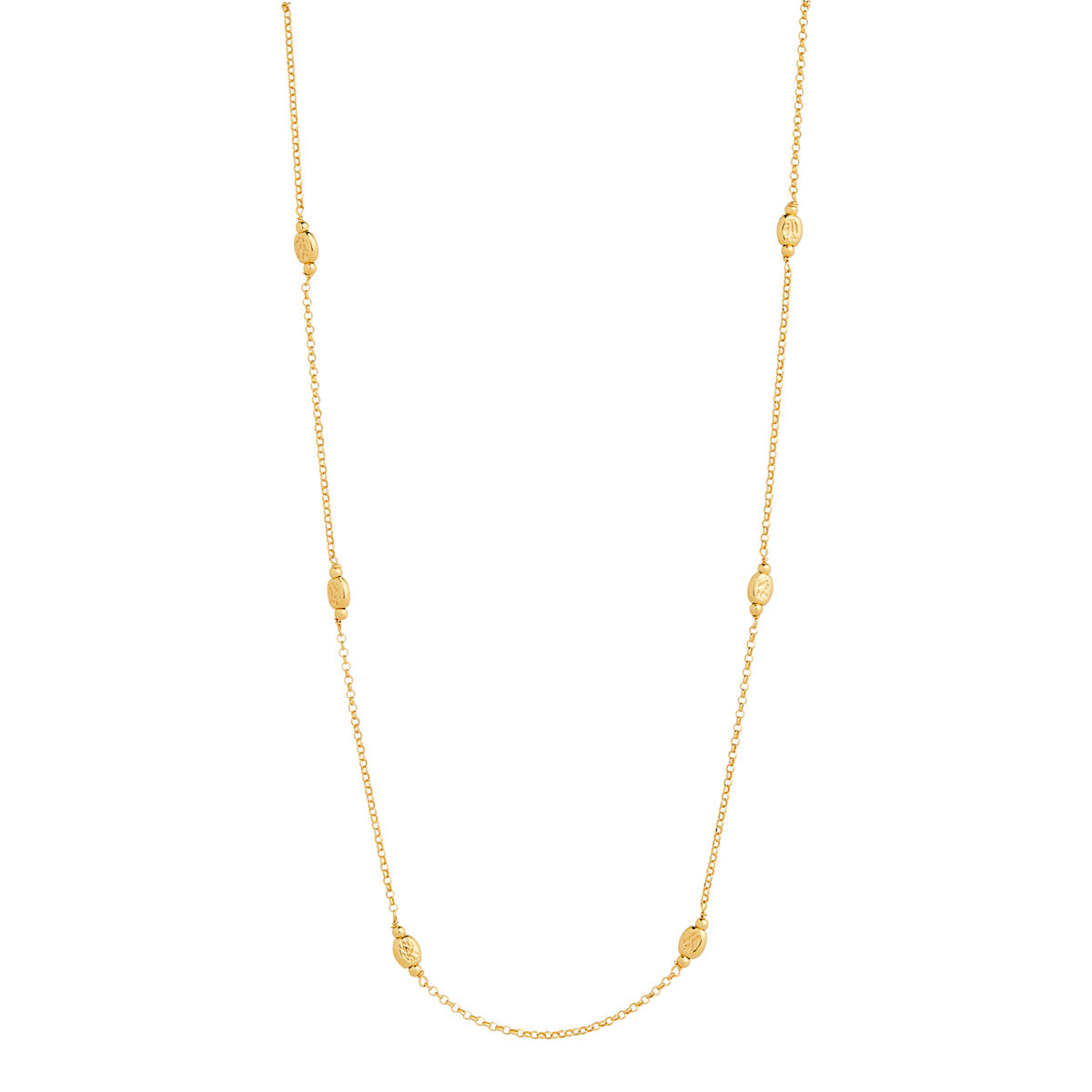 NAJO Volare Yellow Gold Necklace (45cm+ext)