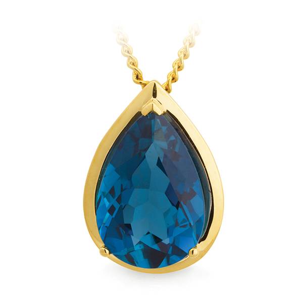 London Blue Topaz Pendant
