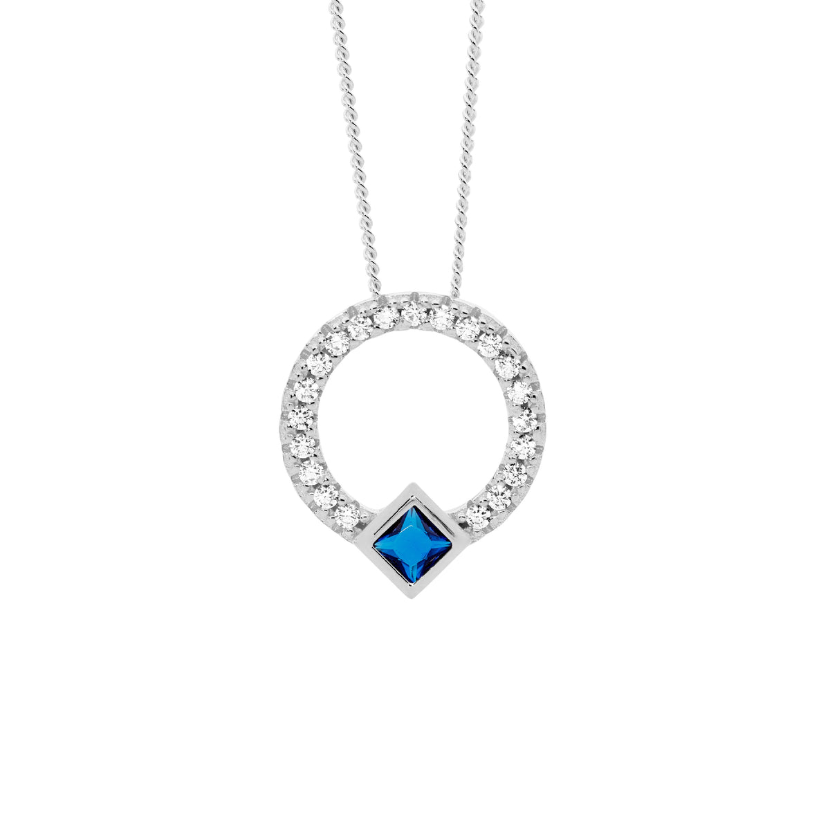 Sterling Silver Cubic Zirconia Pendant