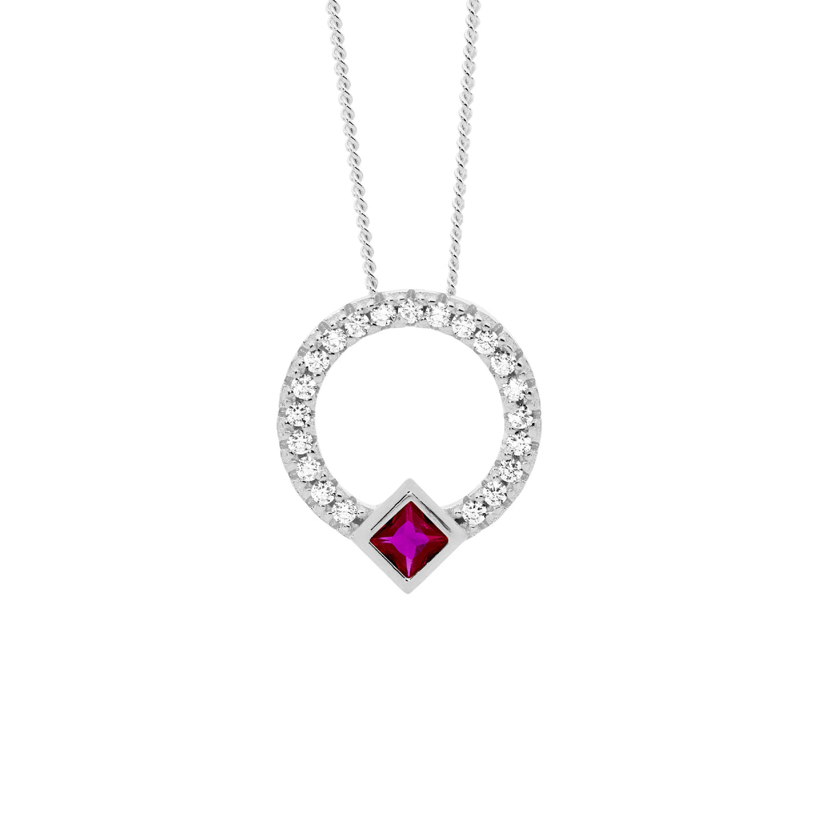Sterling Silver Cubic Zirconia Pendant