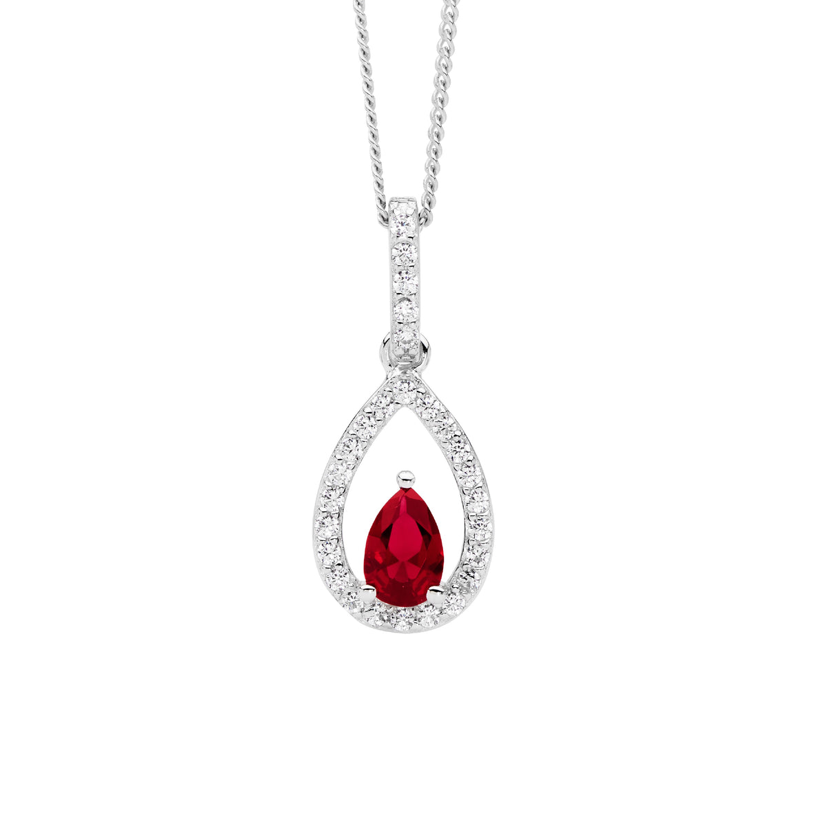 Sterling Silver Cubic Zirconia Pendant