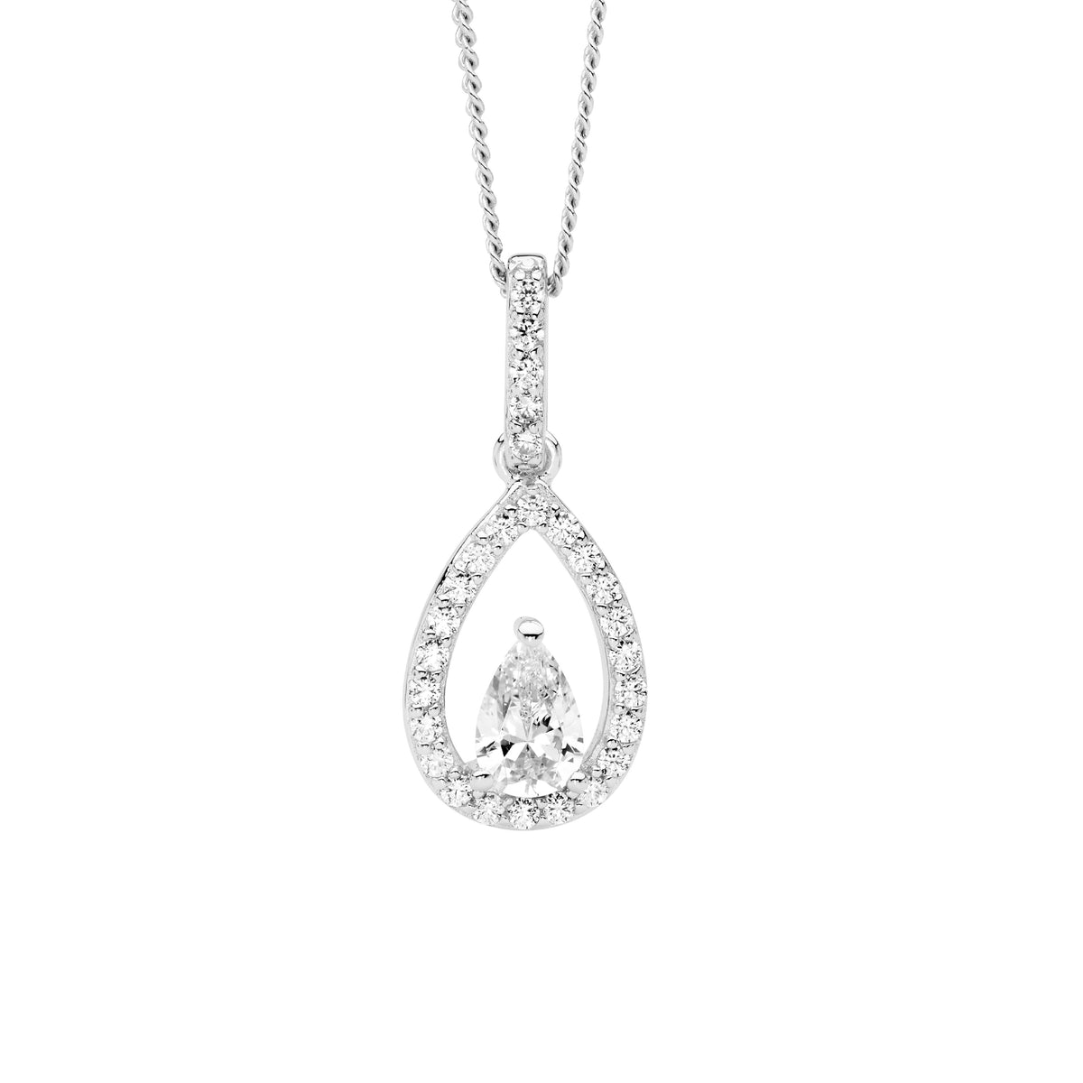 Sterling Silver Cubic Zirconia Pendant