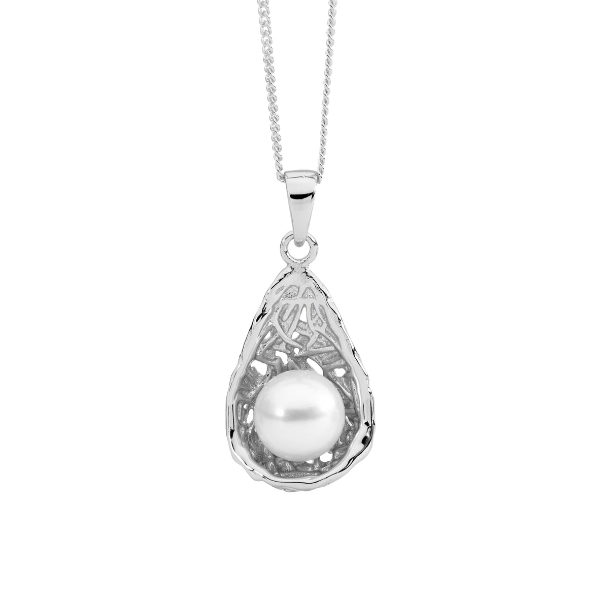 Sterling Silver Pearl Pendant