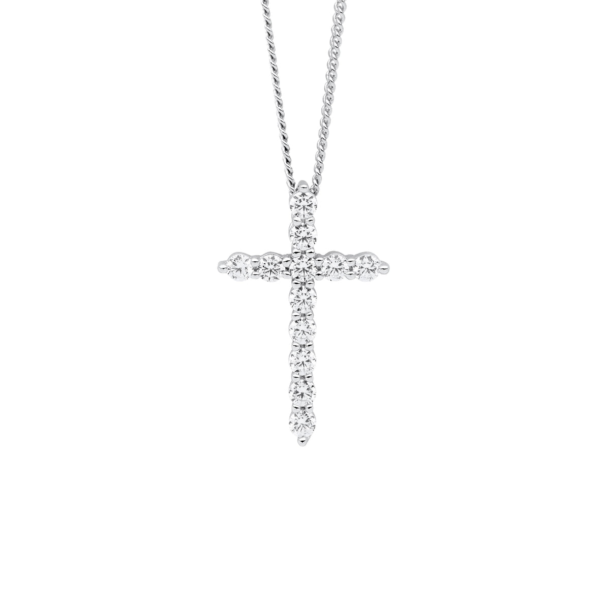Sterling Silver Cubic Zirconia Pendant