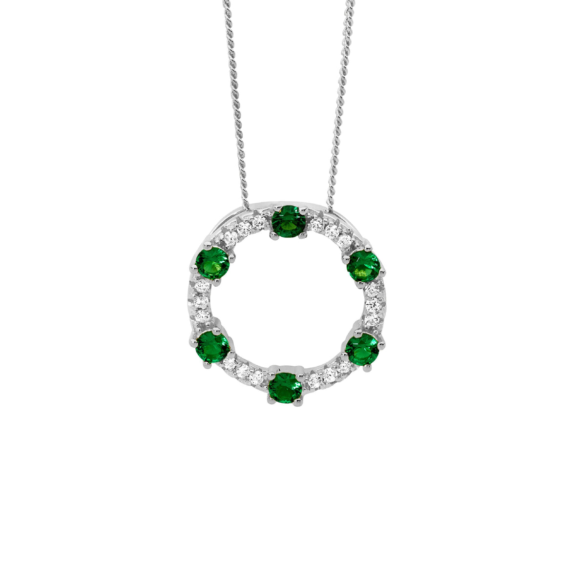 Sterling Silver Cubic Zirconia Pendant