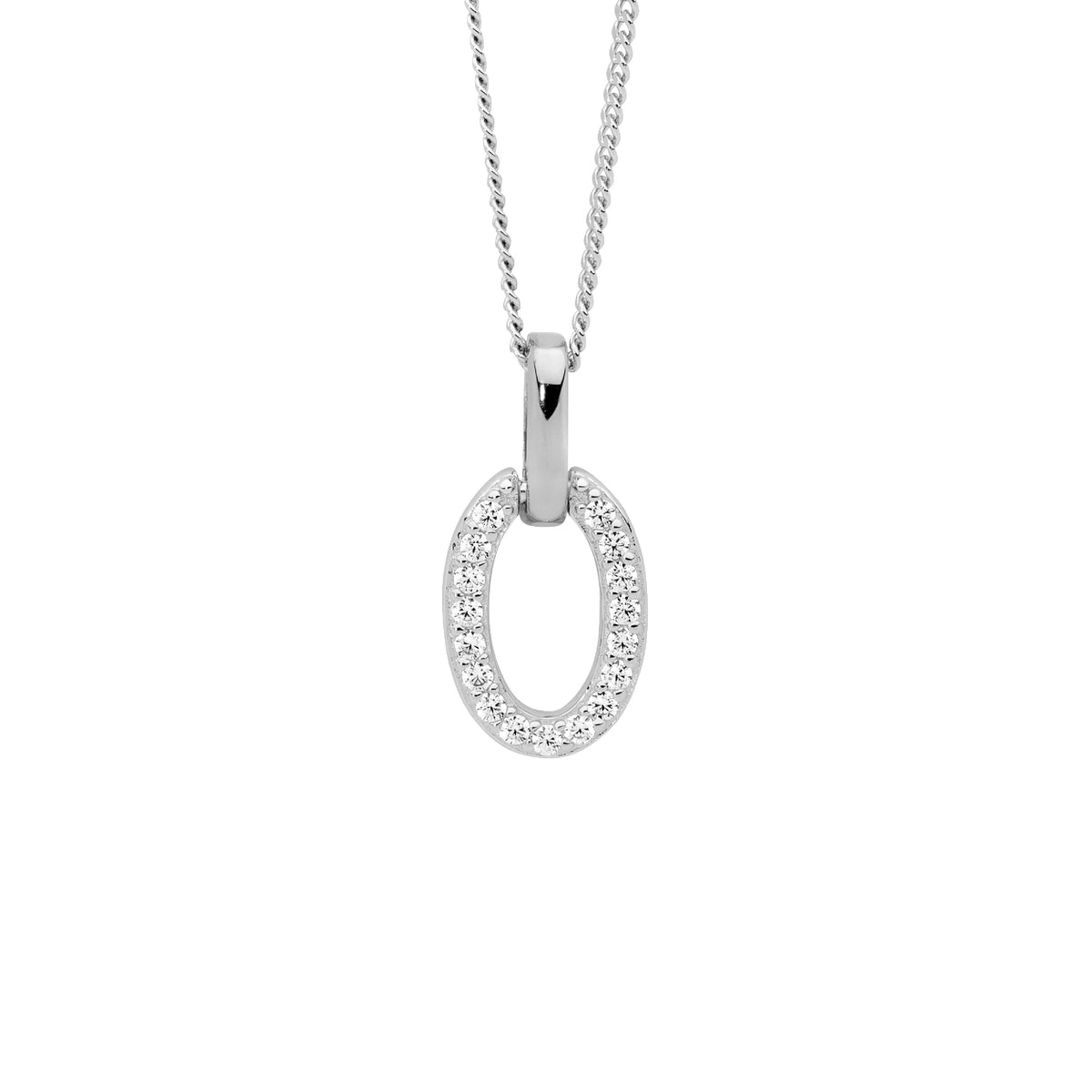 Sterling Silver Cubic Zirconia Pendant