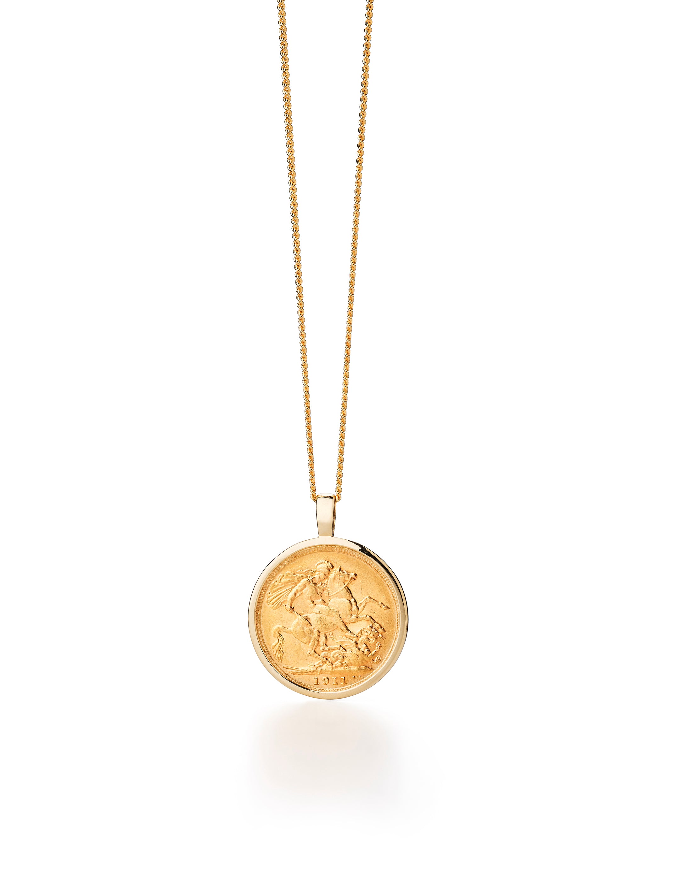 9ct Yellow Gold Sovereign Coin Pendant