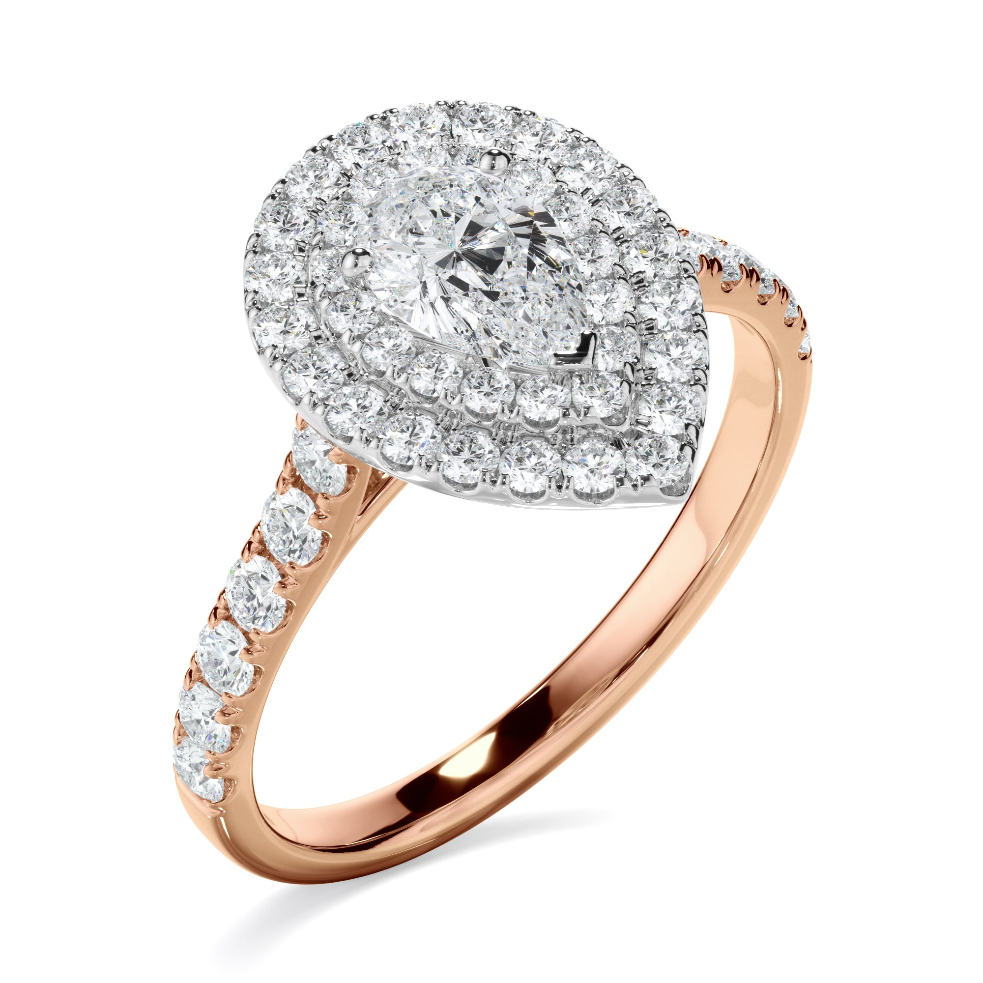 1ct Pear Cut Laboratory-Grown Diamond Ring