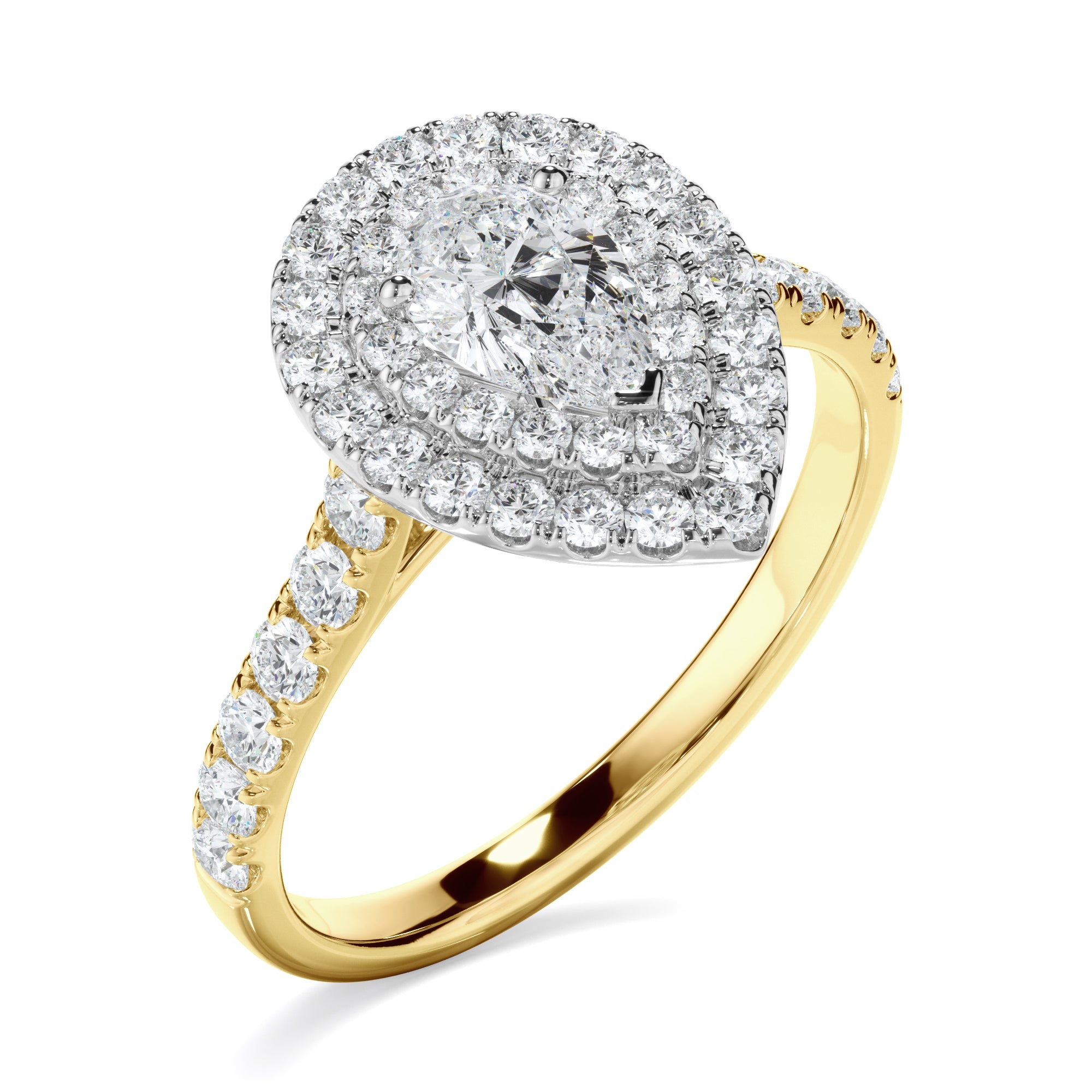 1ct Pear Cut Laboratory-Grown Diamond Ring
