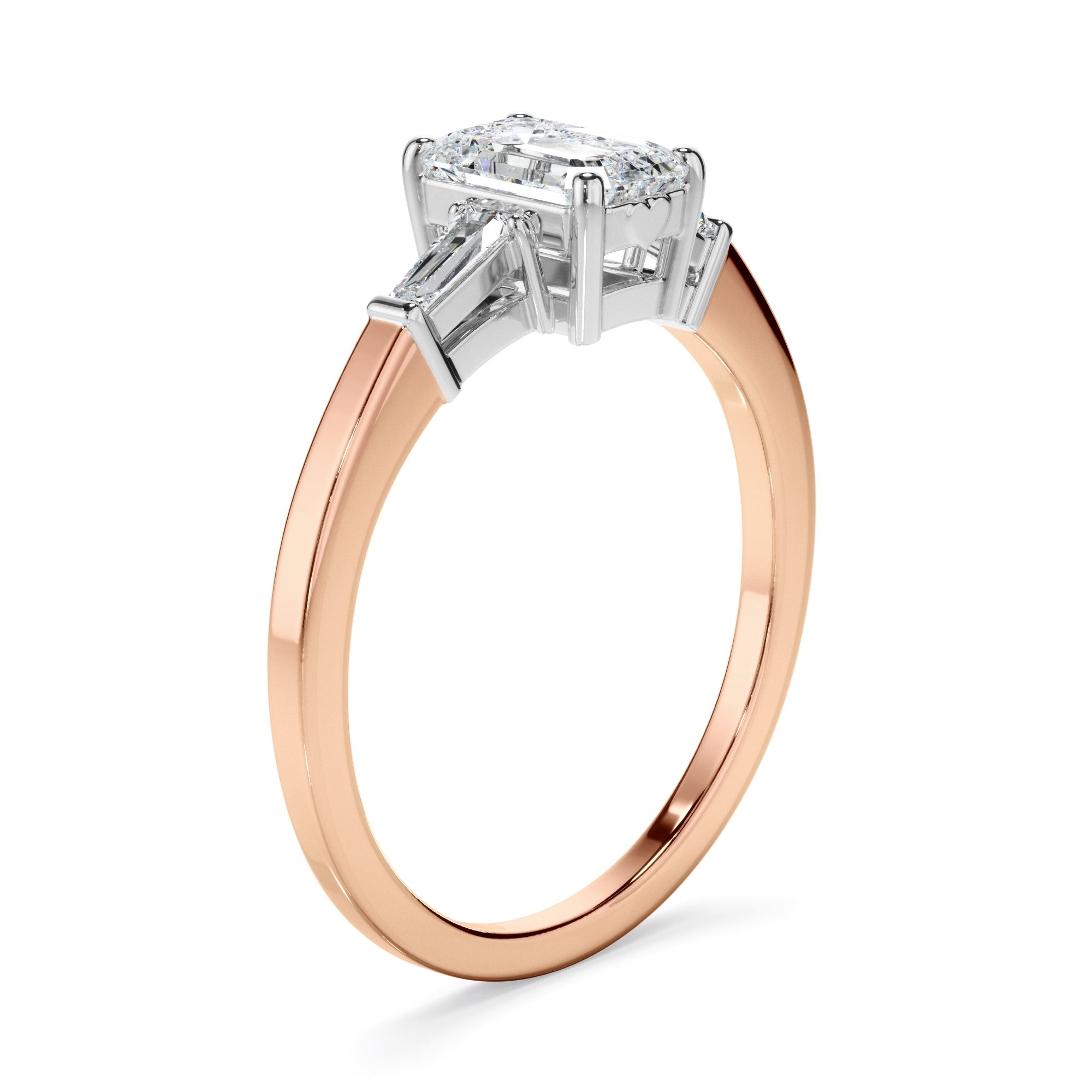 1.10ct Emerald Cut Laboratory-Grown Diamond Ring