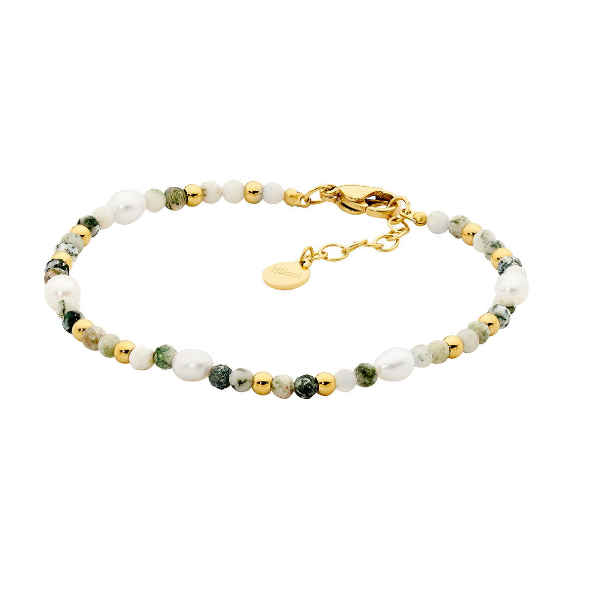 Gold Plated Stainless Steel Pearl Bracelet