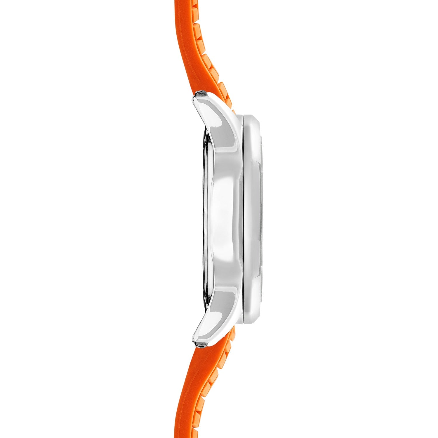 Sekonda Mens Octaire Black Dial Orange Rubber 40mm Watch