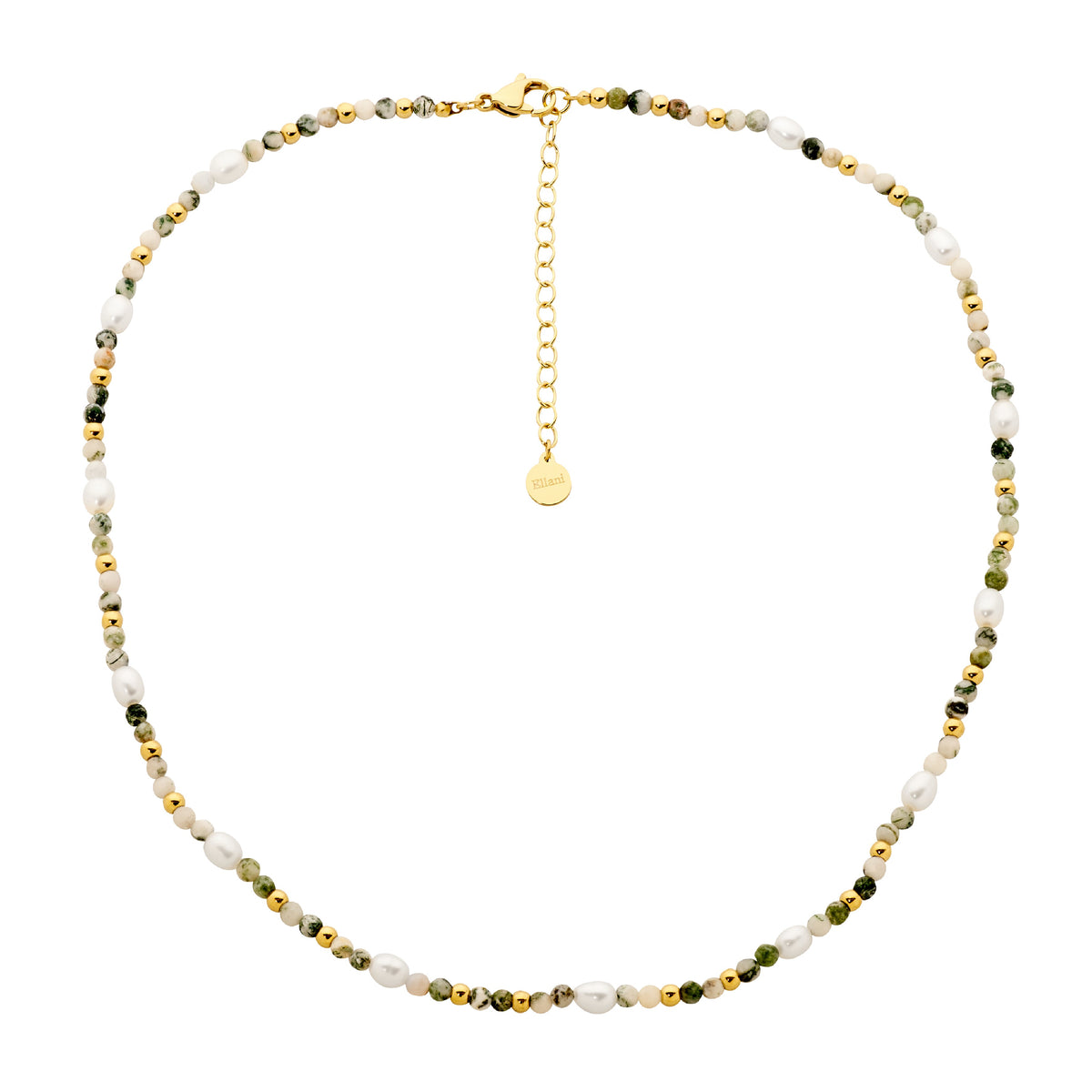 Gold Plated Stainless Steel Pearl Necklace