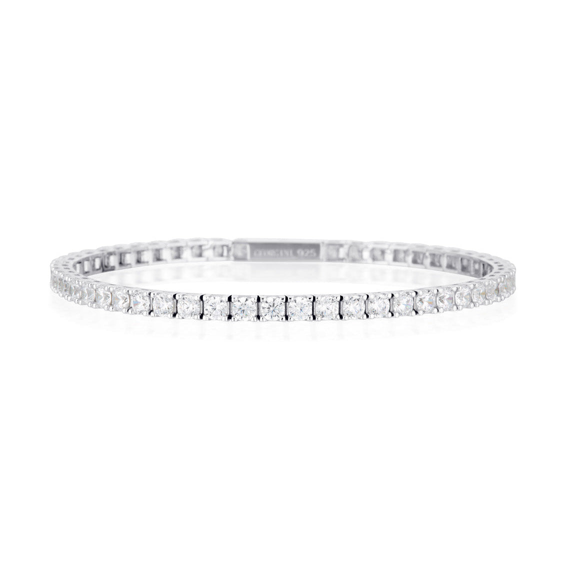 Selena 3mm Tennis Bracelet 18cm Silver