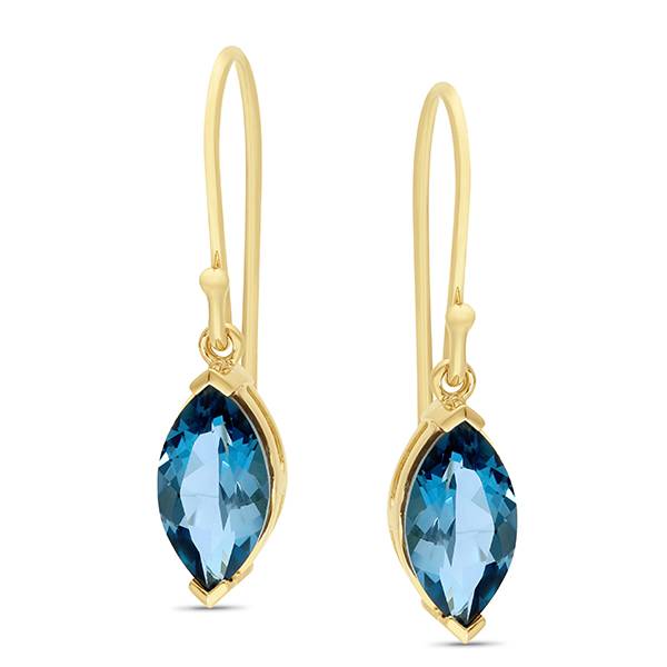 London blue topaz drop earrings
