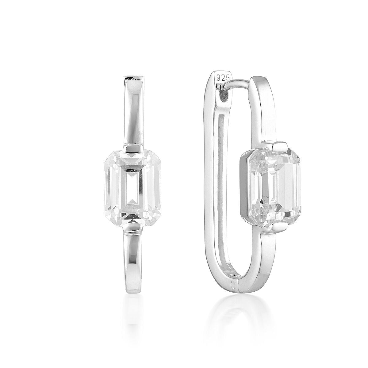 Emilio Silver Hoop Earrings