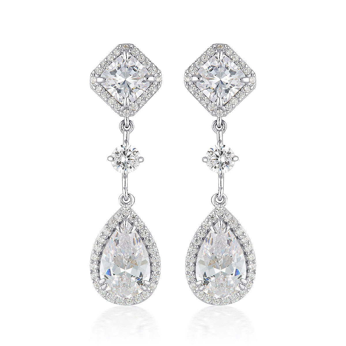 Marianna Drop Earrings Silver