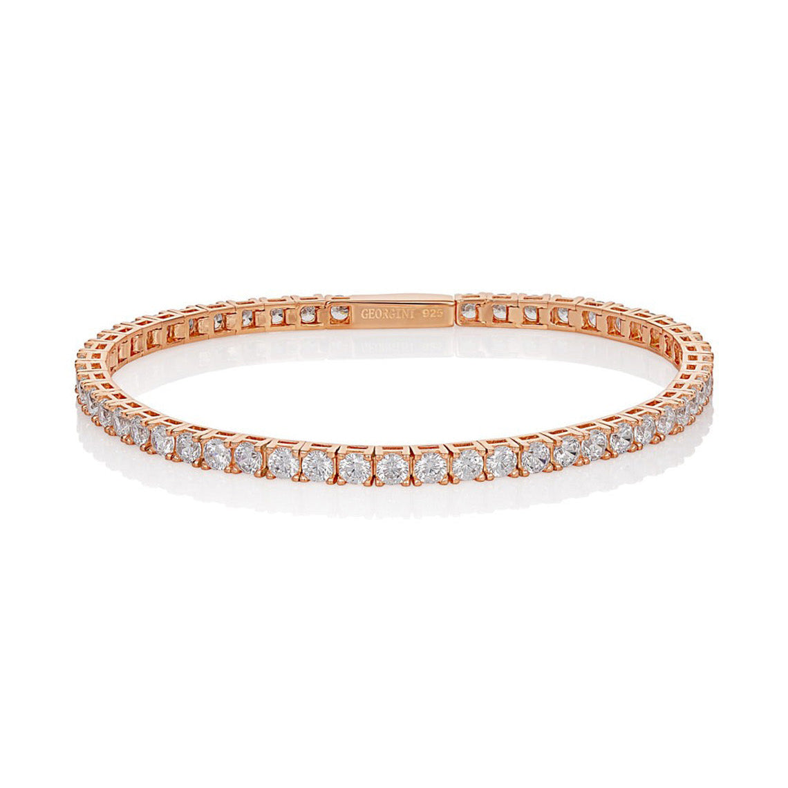 Selena 3mm Tennis Bracelet 18cm Rose Gold