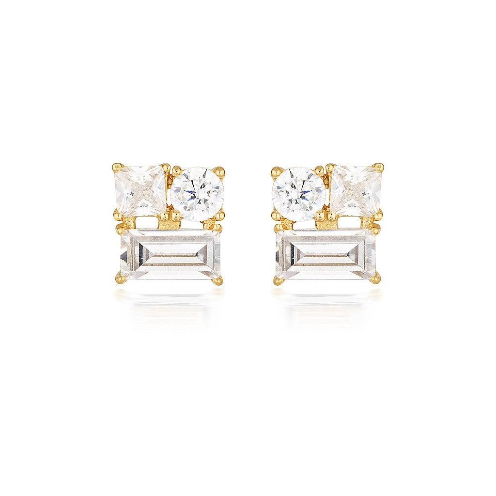 Thea Gold Stud Earring