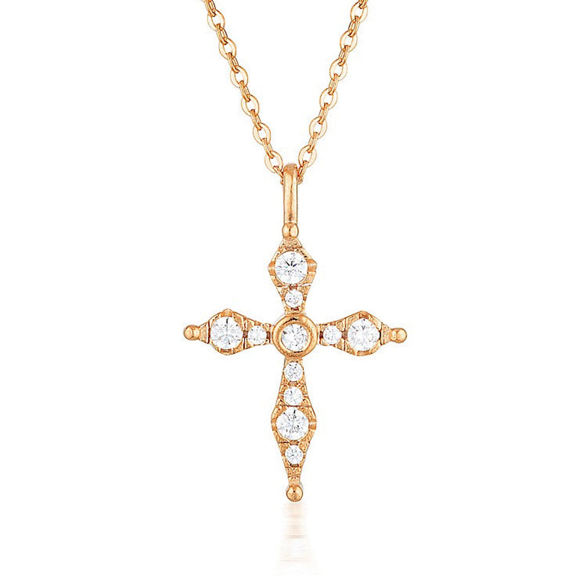 Bless Mini Rose Gold Cross
