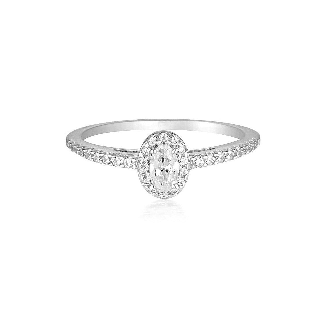 Aurora Glow Ring Silver