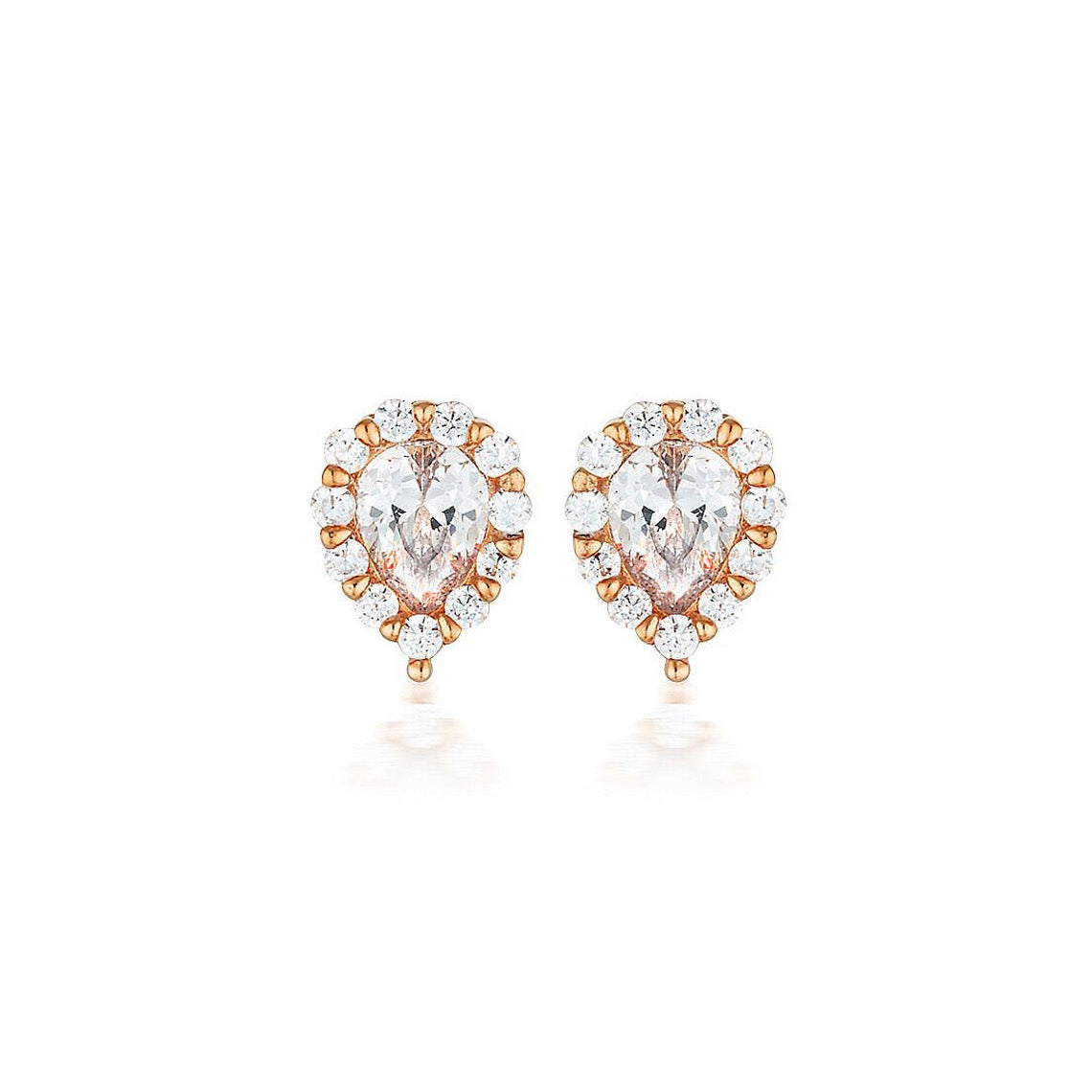 Monaco Rose Gold Studs