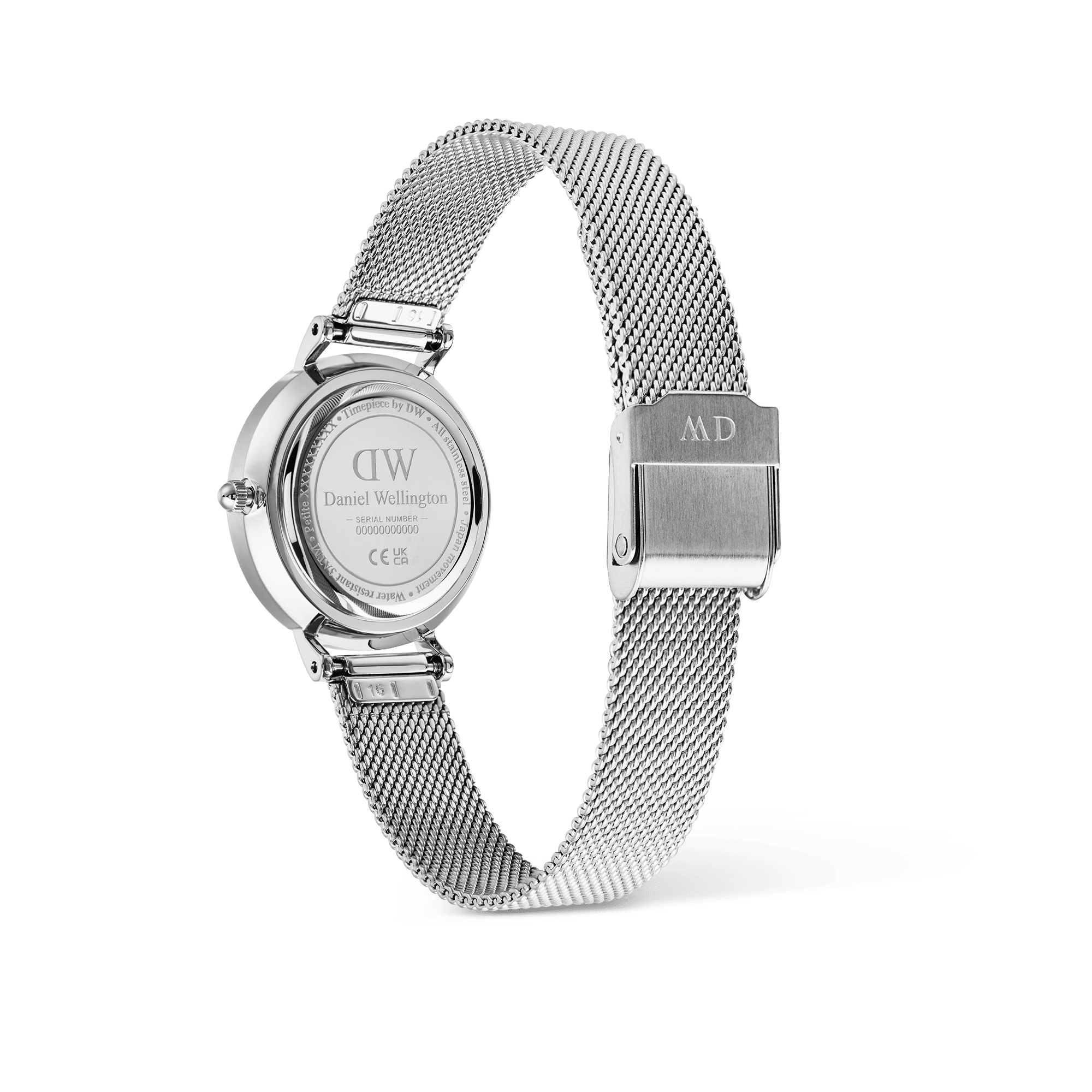 Daniel Wellington Petite Roman Numerals Date Silver
