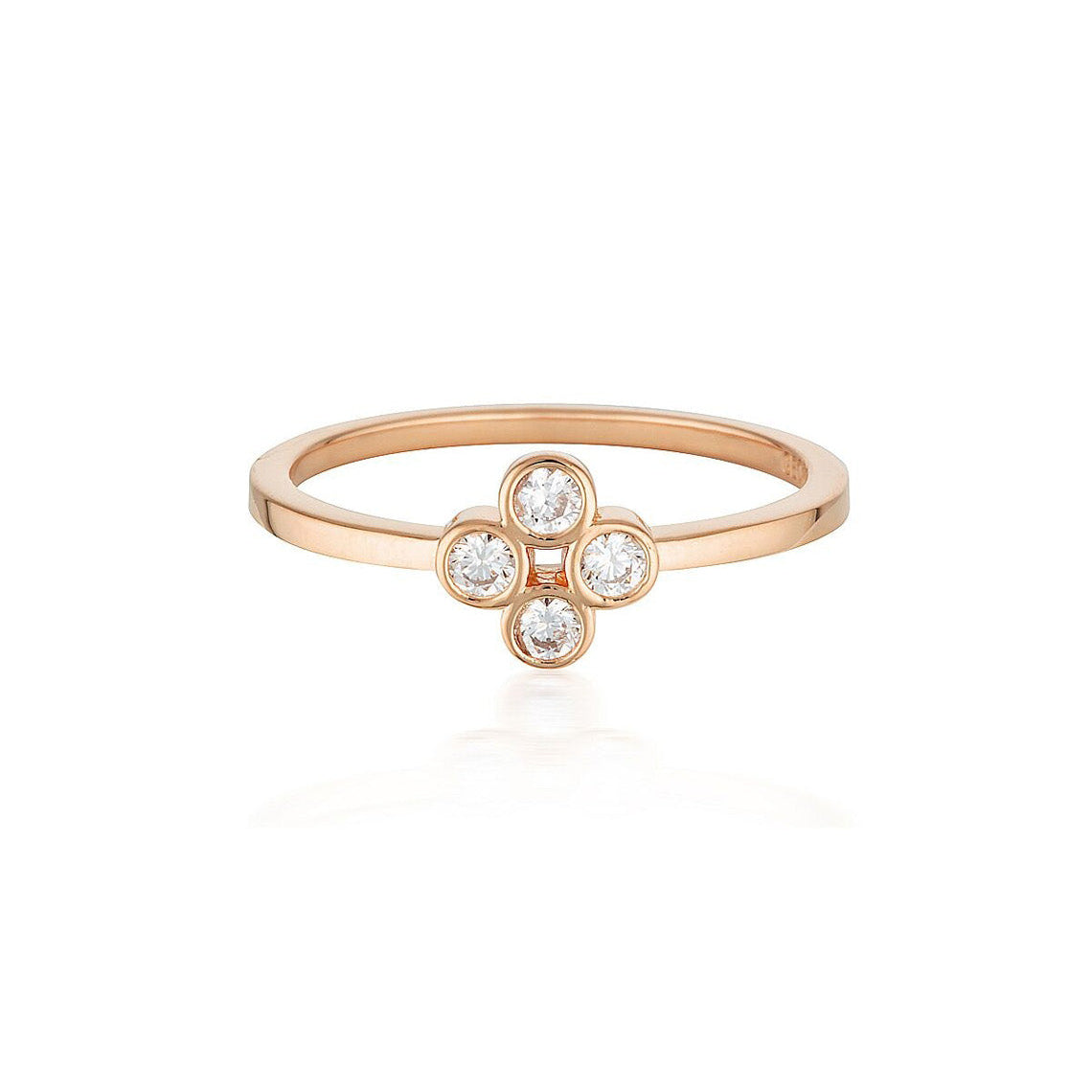 Stellar Lights Rose Gold Twinkle Ring