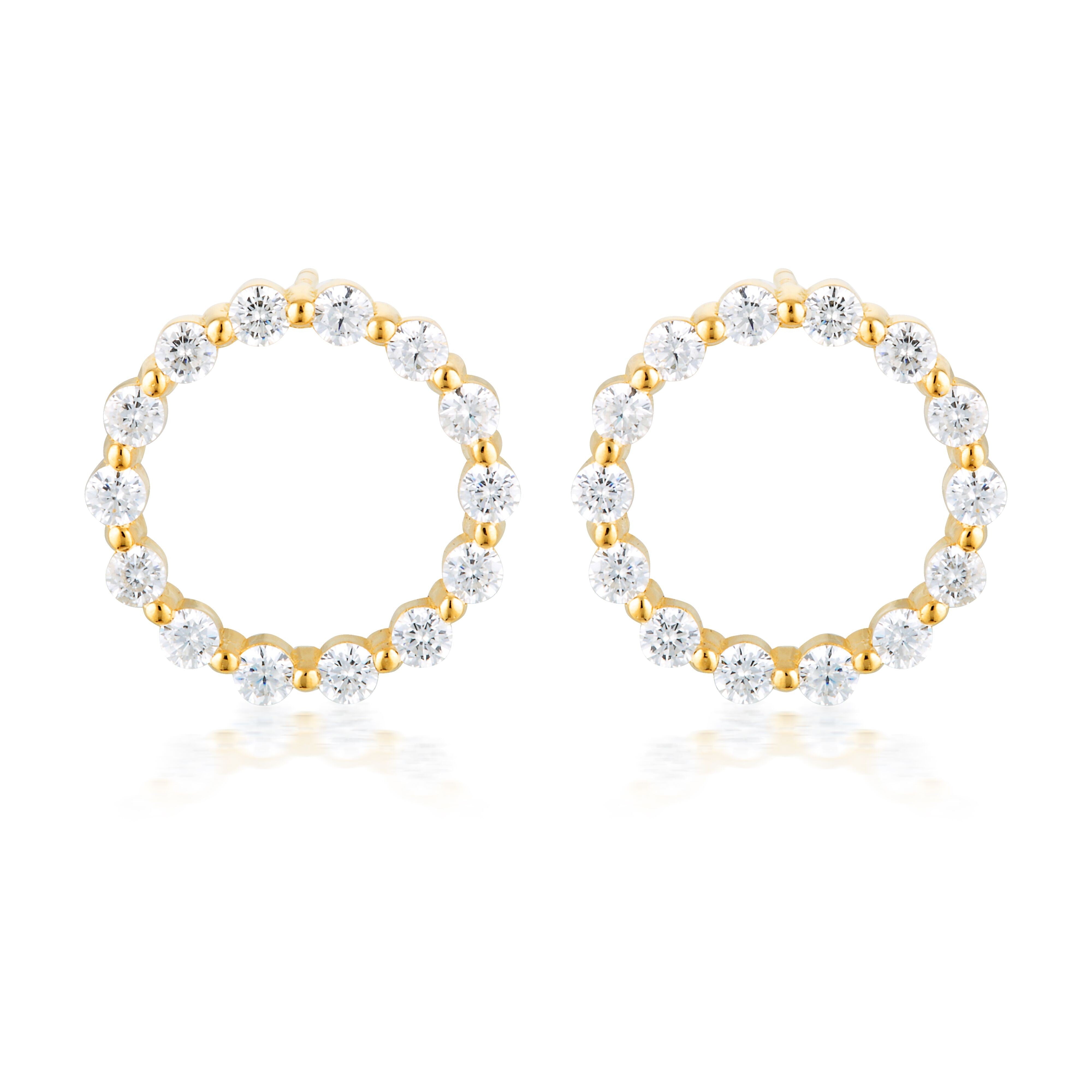 Small Circle Of Life Earring - Gold