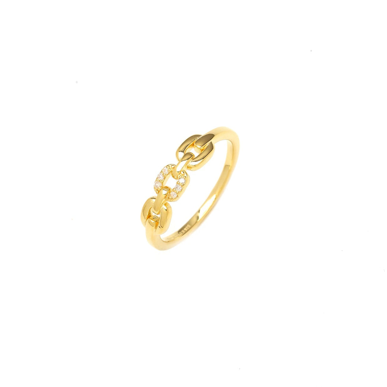 Diamonds by Georgini Six Natural Diamond Link Ring Gold