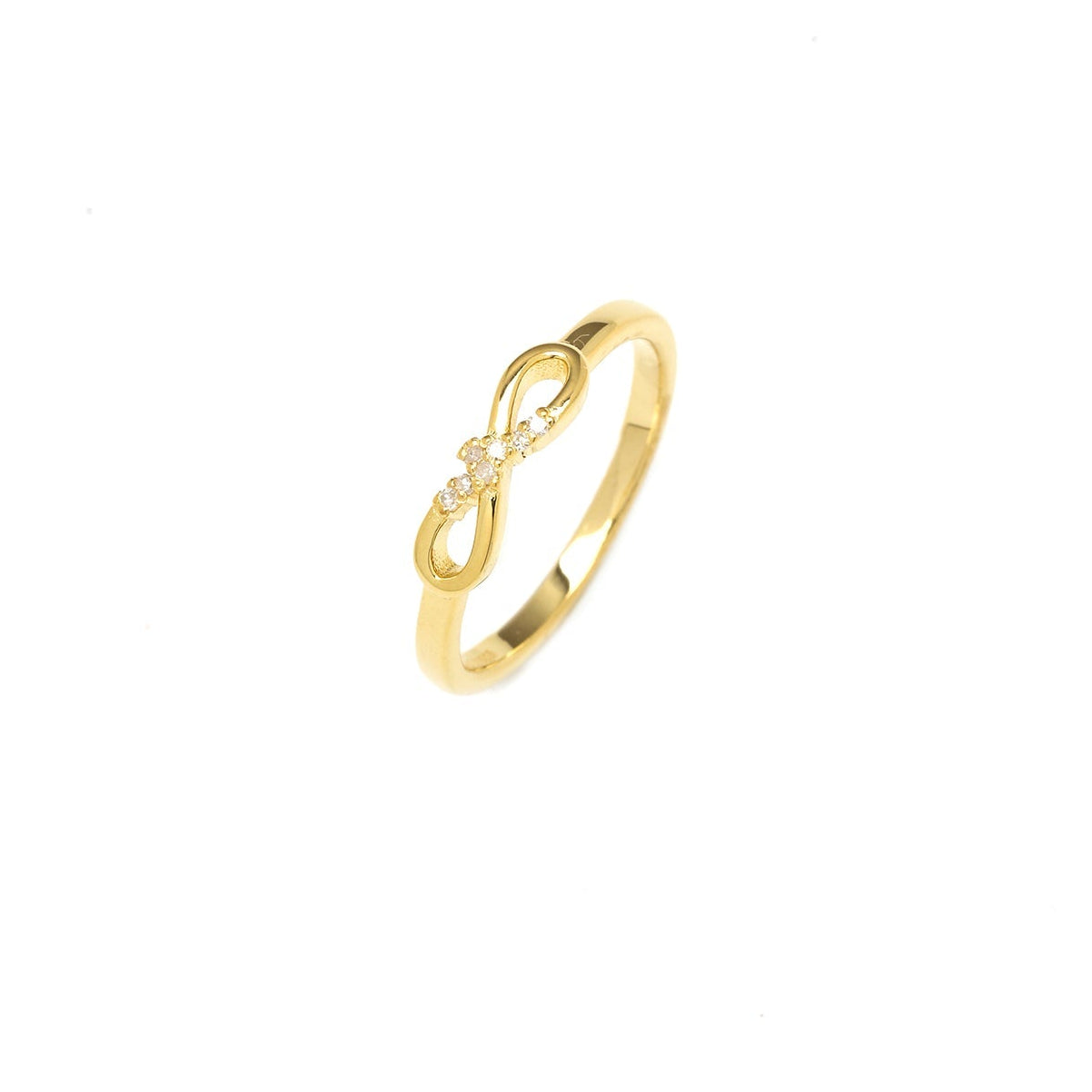 Diamonds by Georgini Seven Natural Diamond Infinity Ring Gold