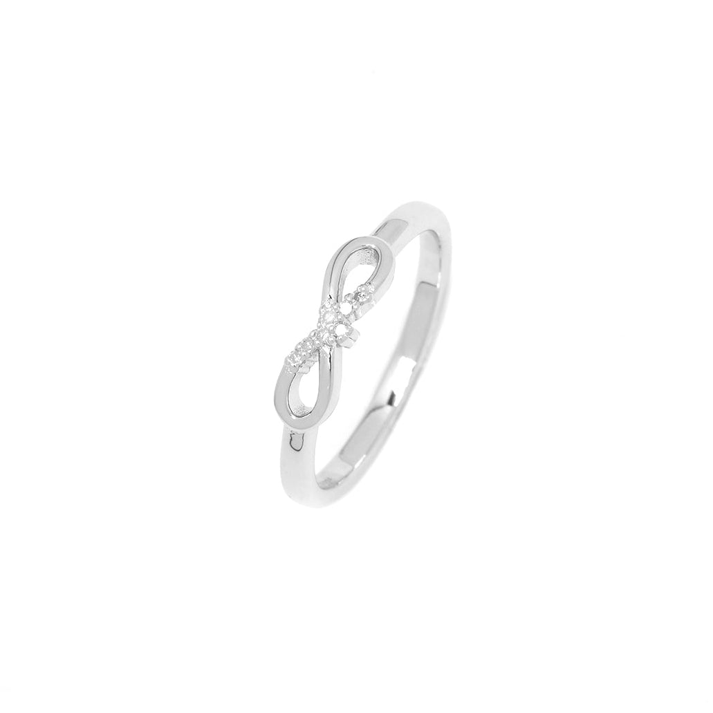Diamonds by Georgini Seven Natural Diamond Infinity Ring Silver