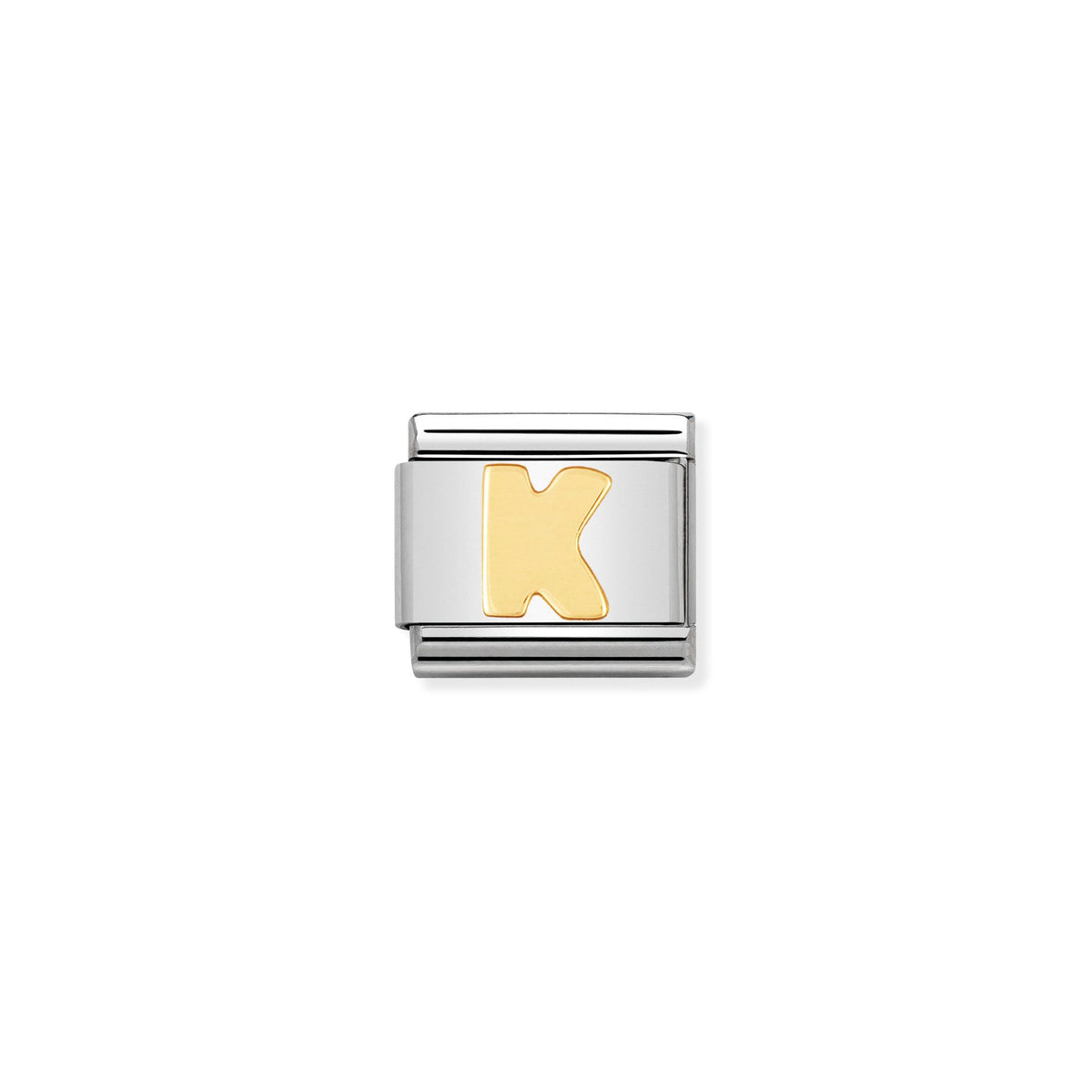 NOMINATION Composable Classic Link 030101/11 Letter K in 18ct Gold