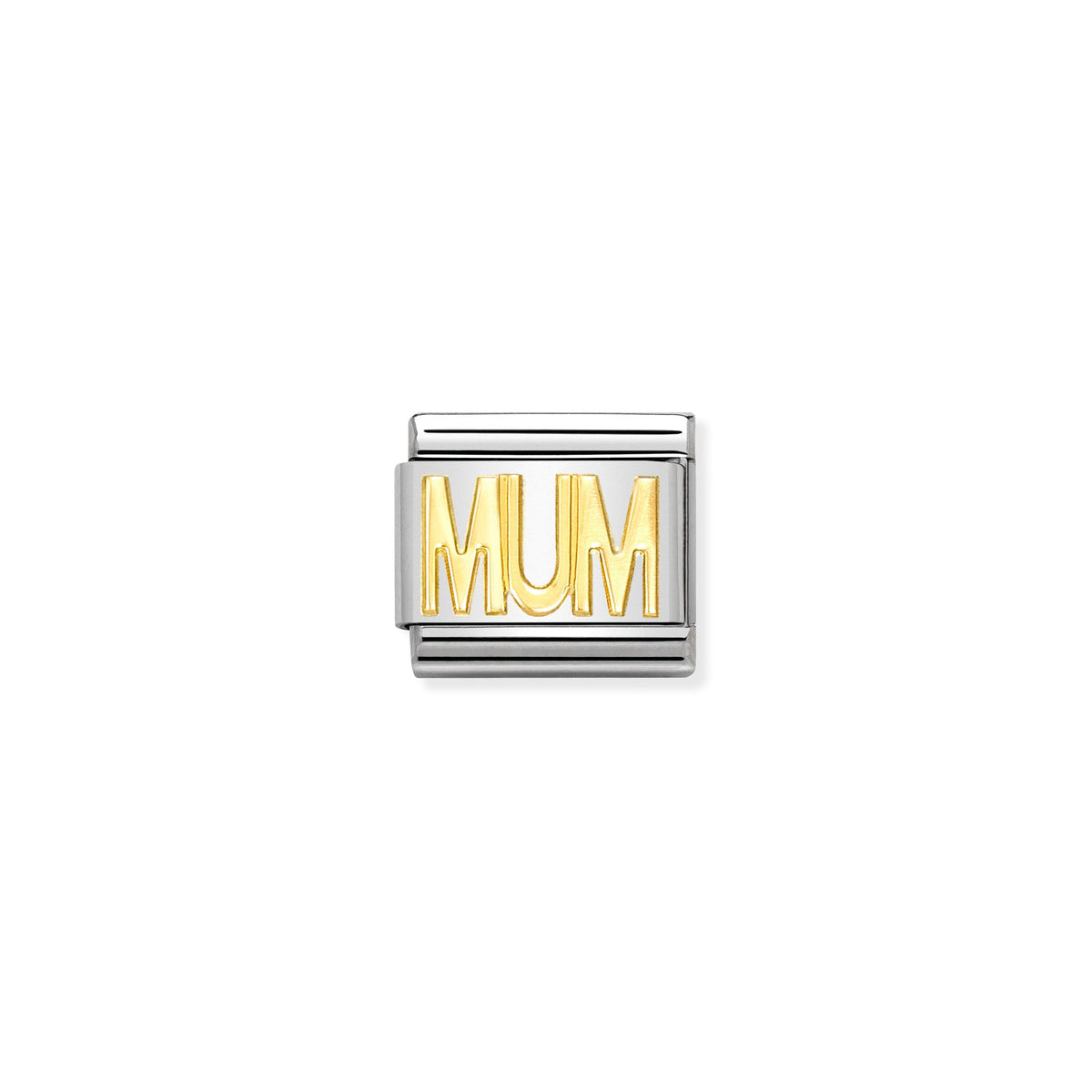 NOMINATION Composable Classic Link 030107/14 Mum Writing in 18ct Gold