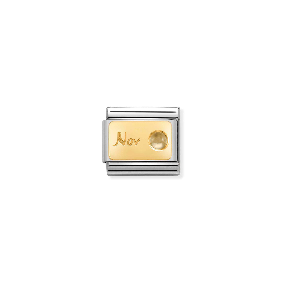 NOMINATION Composable Classic Link 030519/11 November Citrine in 18ct Gold