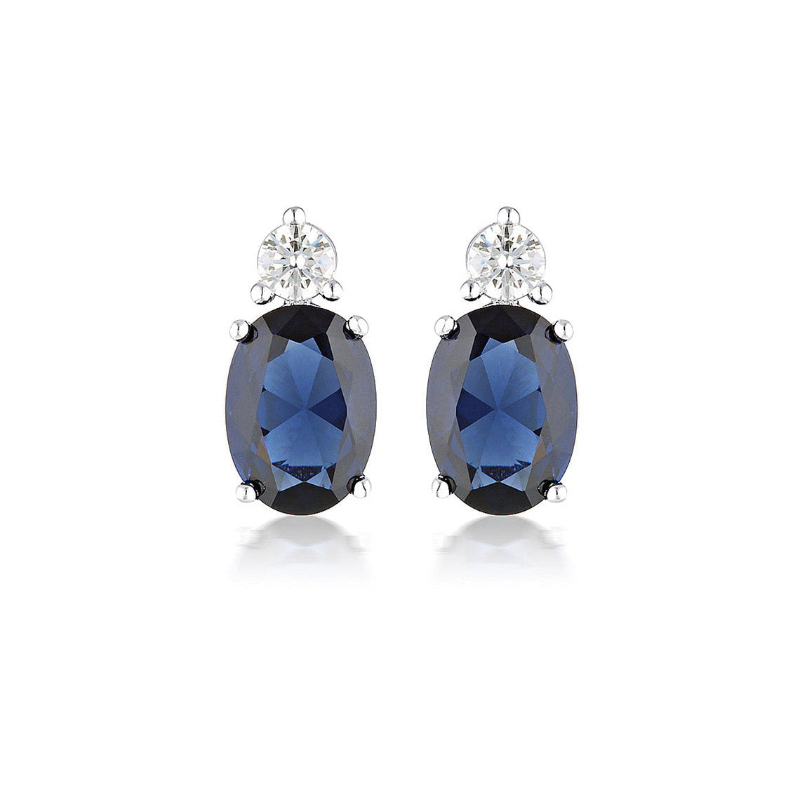 Aurora Australis Earrings Silver/Sapphire
