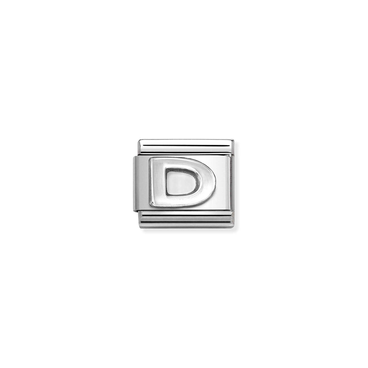 NOMINATION Composable Classic Link 330113/04 Letter D in 925 Silver