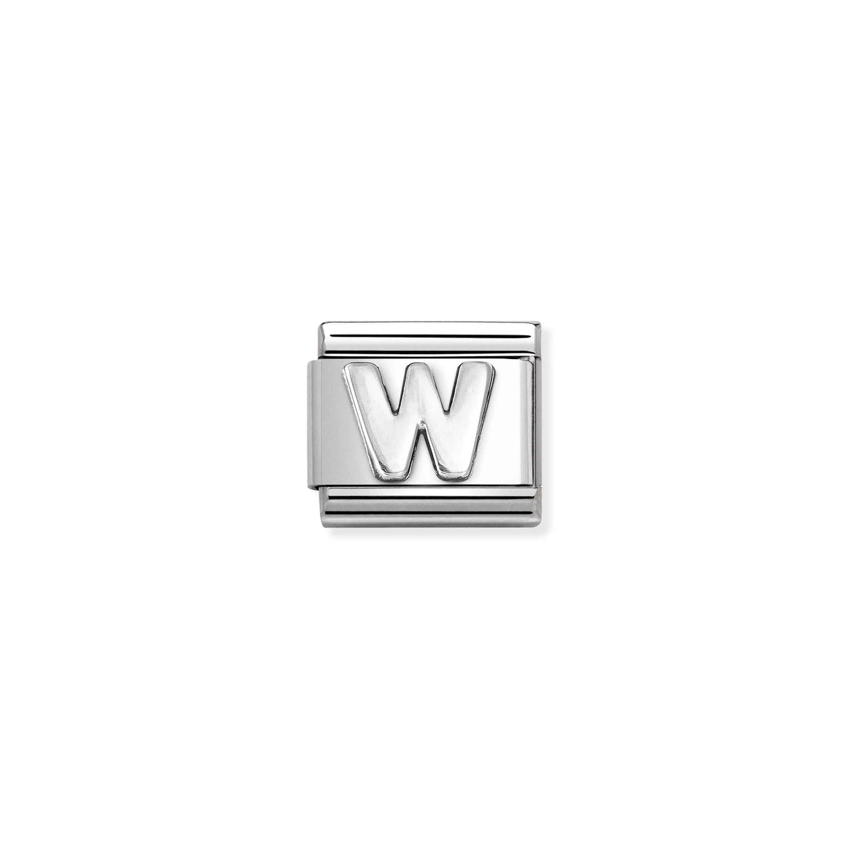 NOMINATION Composable Classic Link 330113/23 Letter W in 925 Silver