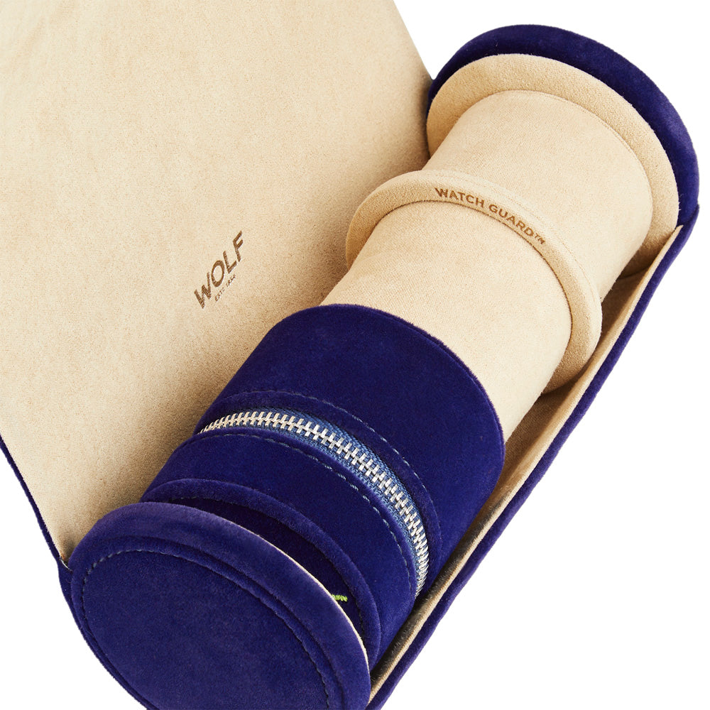 Royal Asscher Double Watch Roll with Jewellery Storage