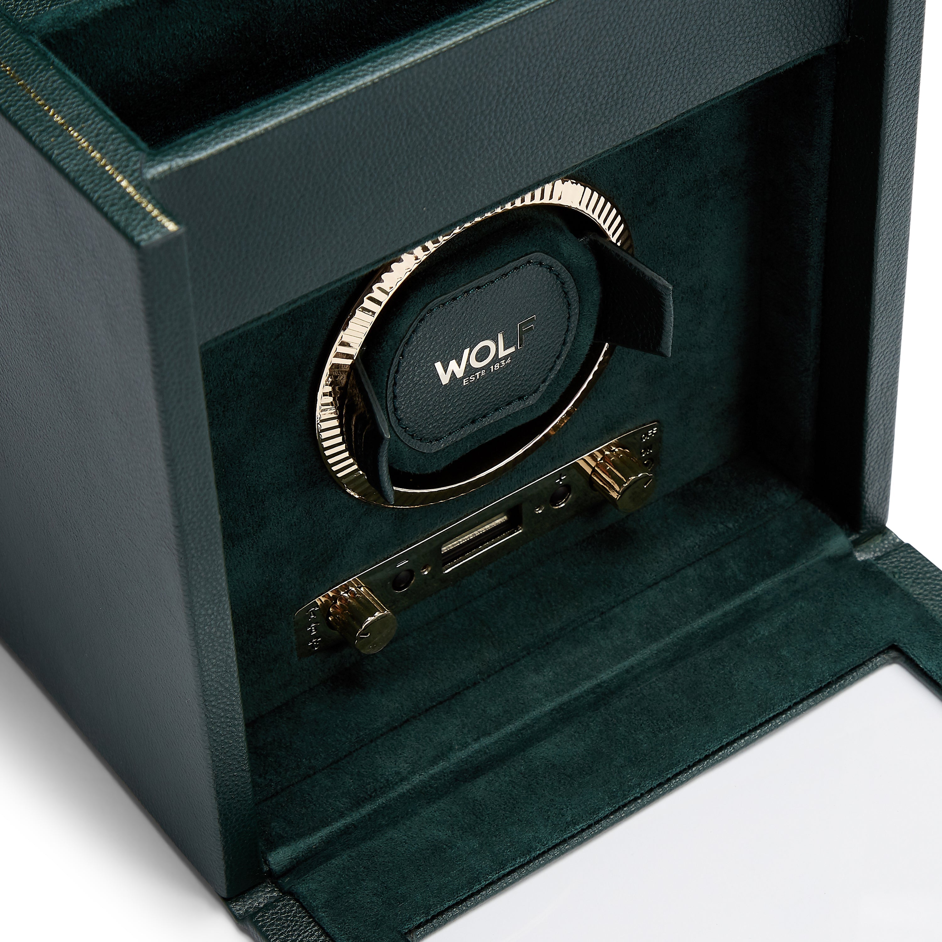 Wolf Brit Racing Green Single Watch Winder